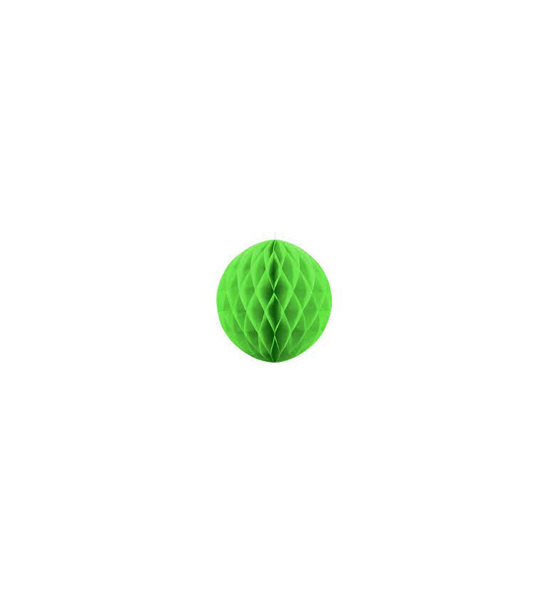 Honeycomb papírová koule - zelená