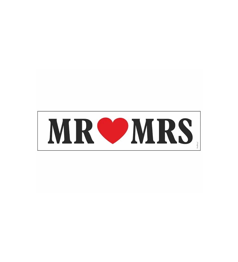 SPZ na svatební auto - MR ♥ MRS