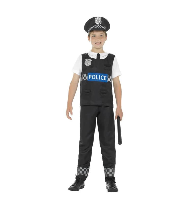 Dětský chlapecký kostým policista