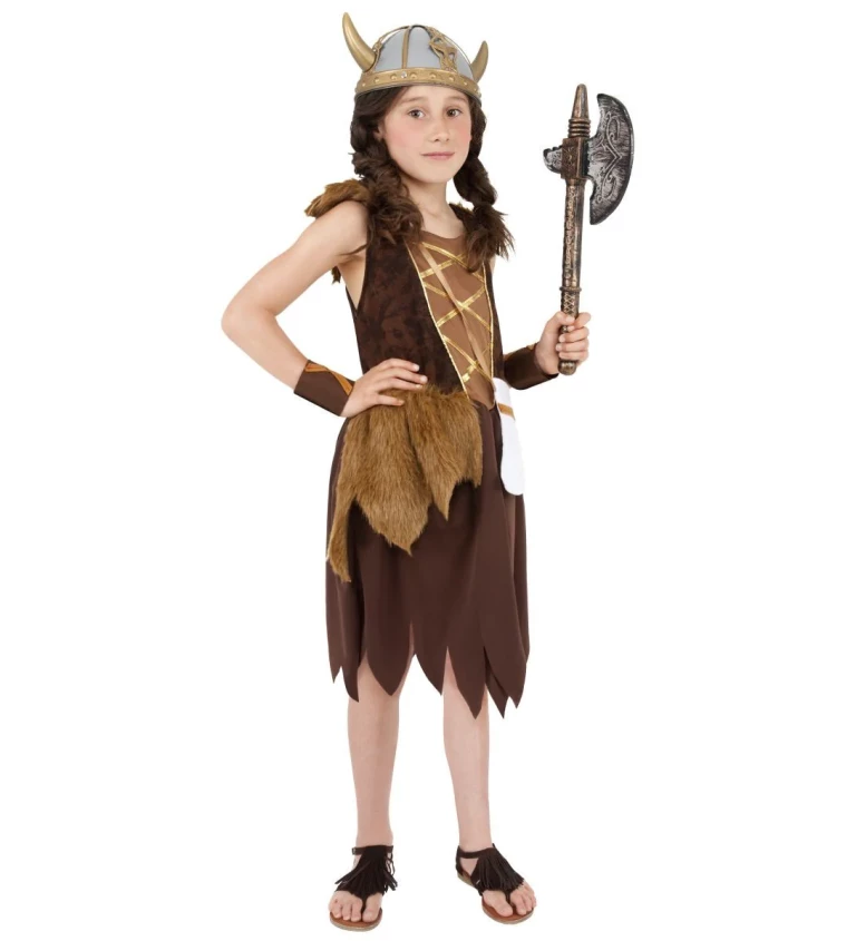 Dětský kostým - Vikingská slečna