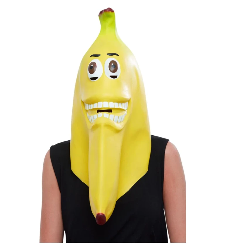 Latexová maska - banán