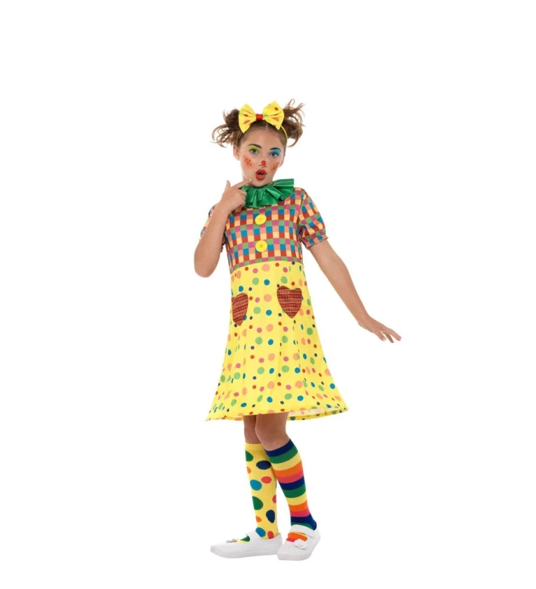 Dívčí kostým klauna