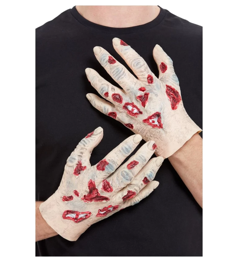 Latexové zombie rukavice