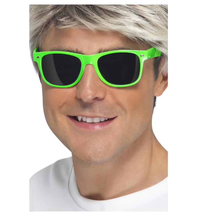 Retro brýle - zelená barva
