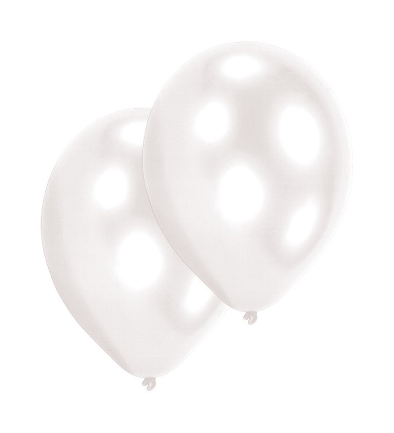 Latexové balónky perleťově bílé