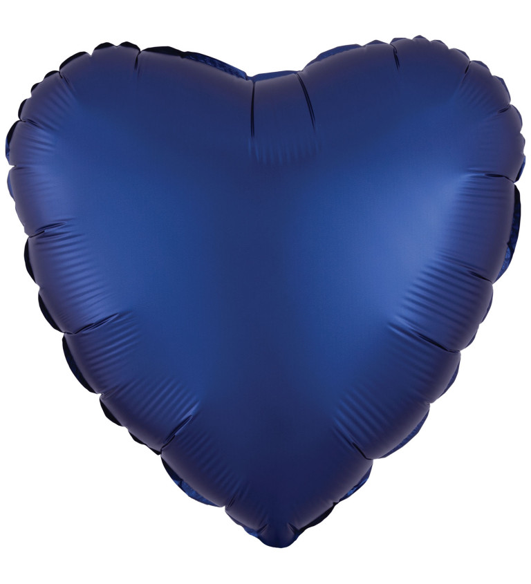 Foliový balonek - tmavě modré srdce