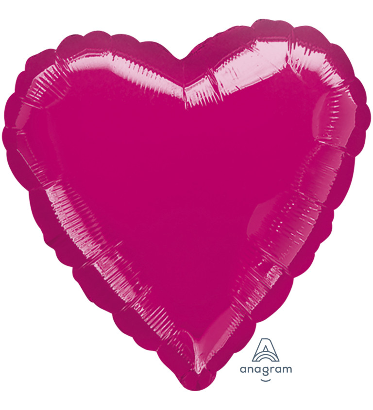 Foliový balonek - růžové srdce