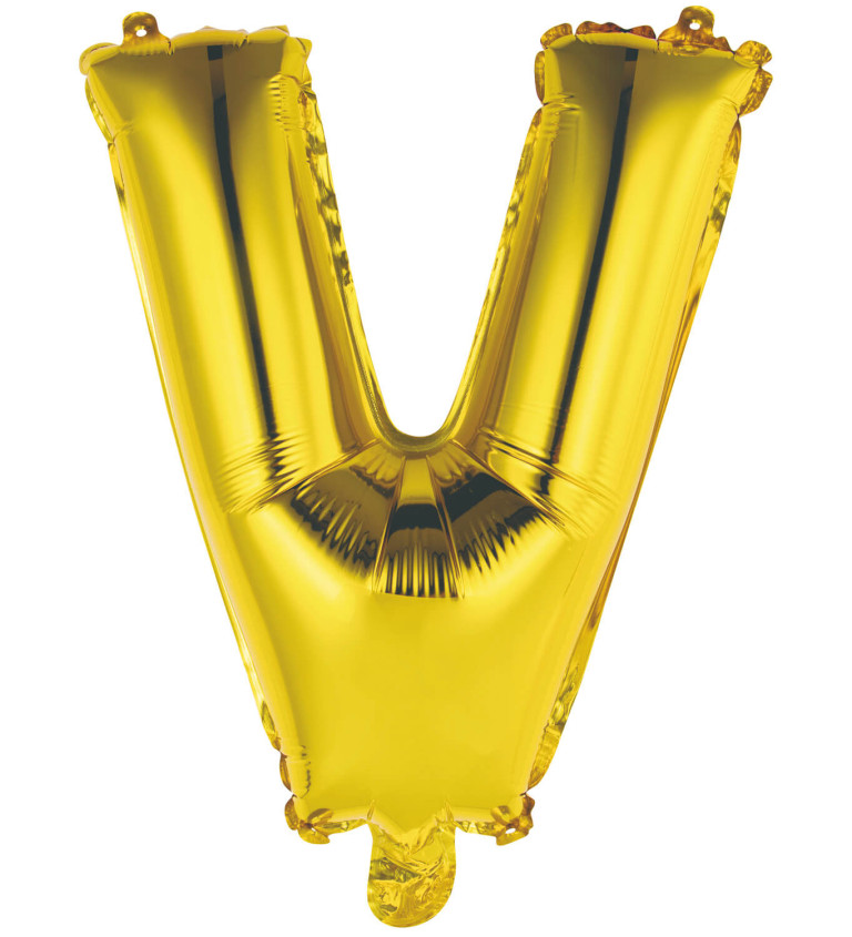 Mini zlatý balónek - V