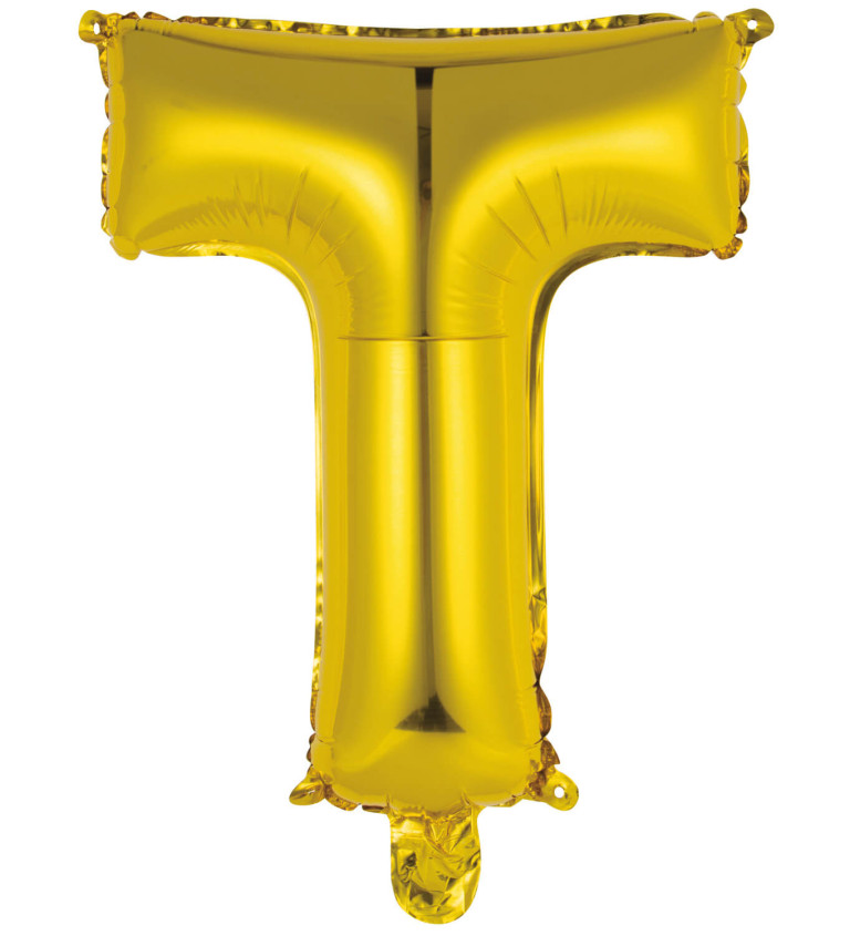 Mini zlatý balónek - T