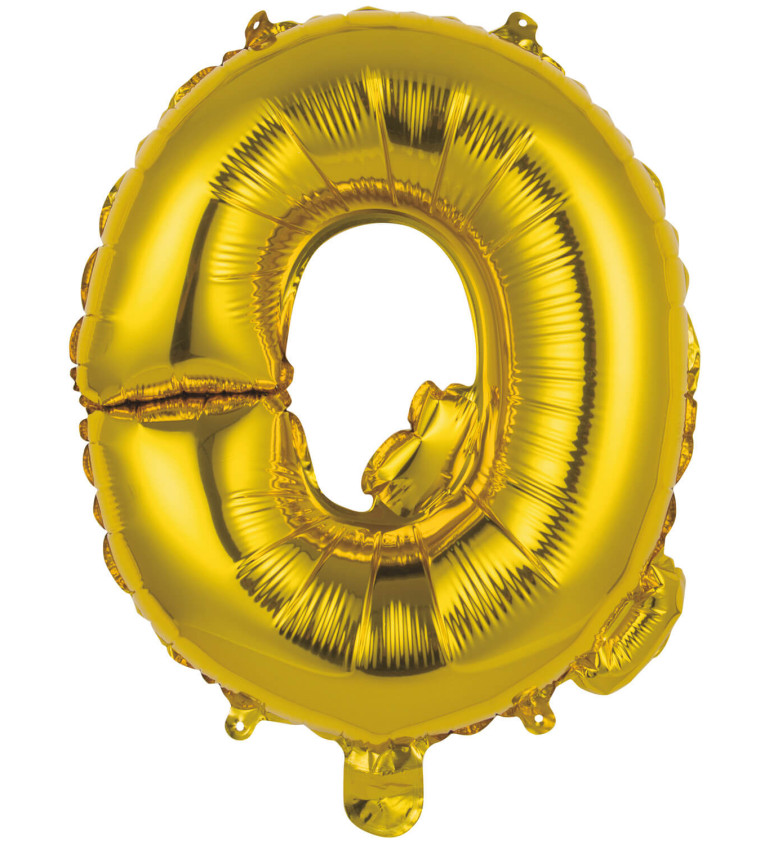 Mini zlatý balónek - Q