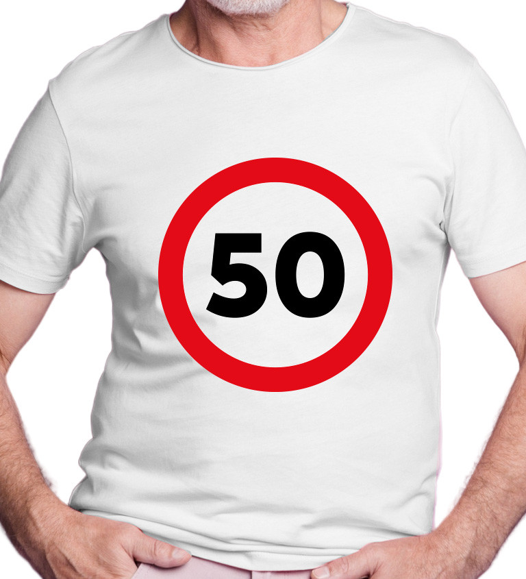Pánské tričko bílé - 50
