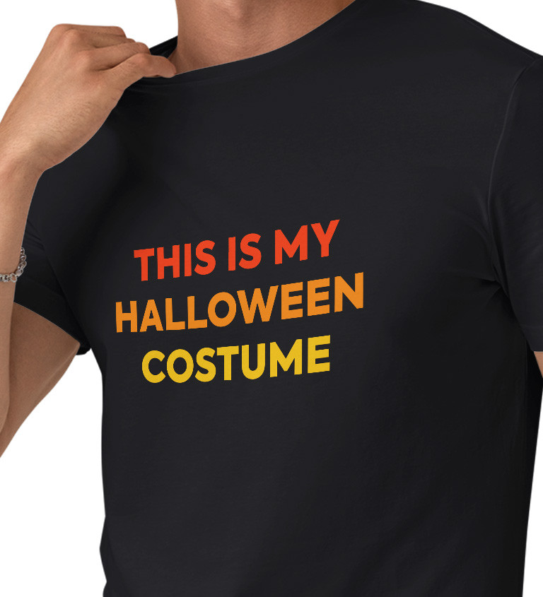 Pánské triko černé - This is my halloween costume