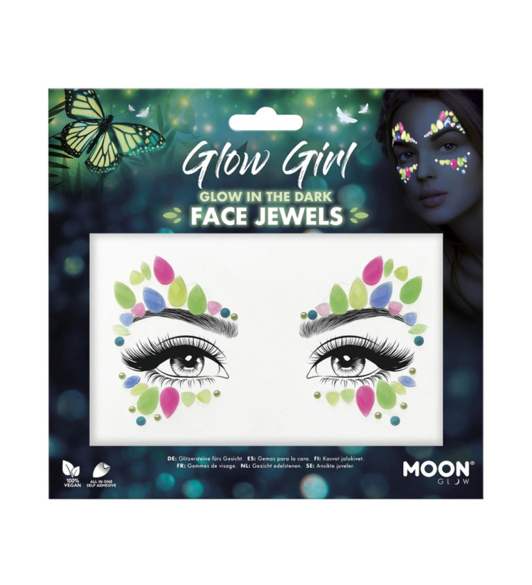 moon face jewels color