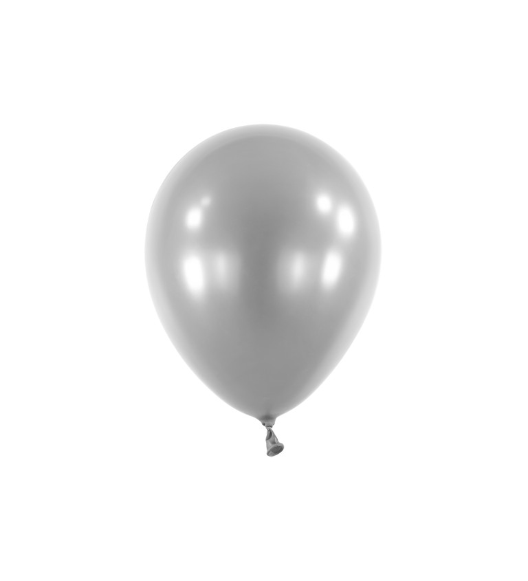 Balónky metalicky šedé