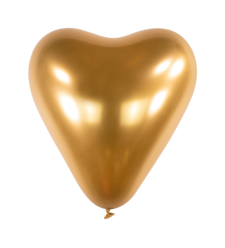 Luxusní balónek zlaté srdce