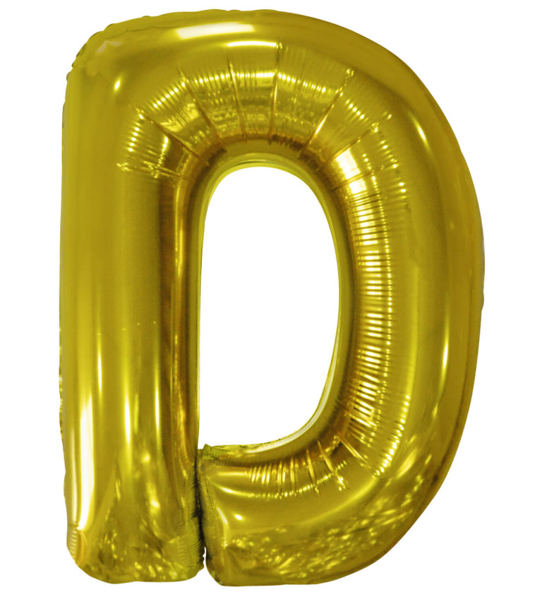 Zlatý balónek písmeno D