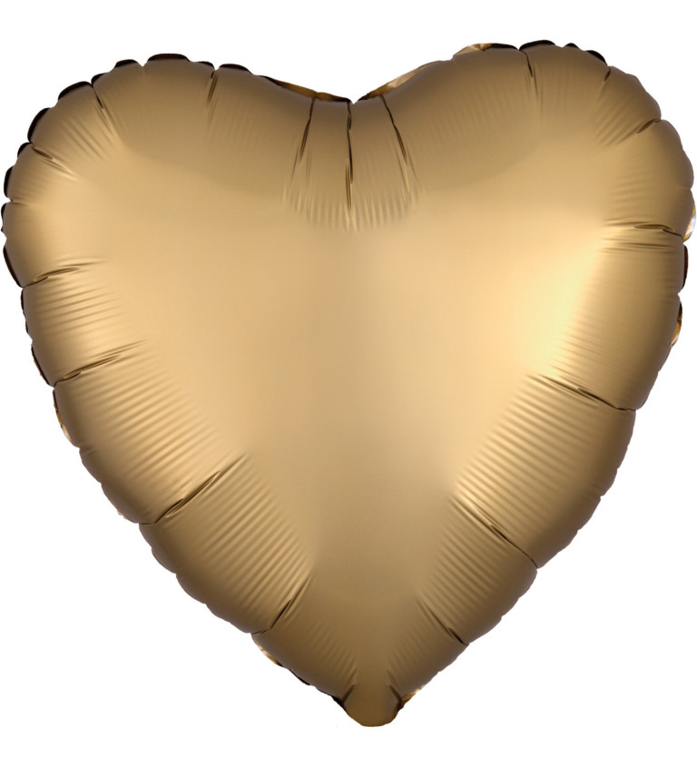 Fóliový balónek srdce zlaté