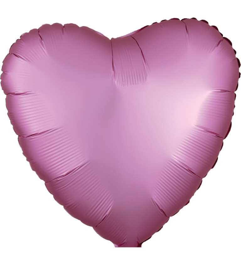 Fóliový balónek srdce růžové