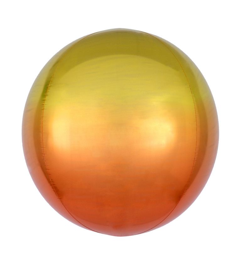 Balónek ombré- žlutý x oranžový