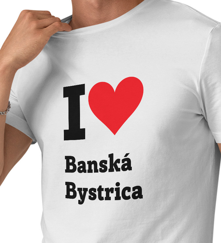 Pánské triko - I love Banská Bystrica