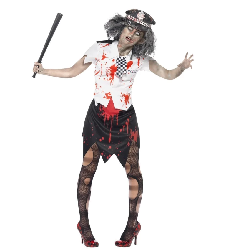 Policistka zombie kostým pro dámy