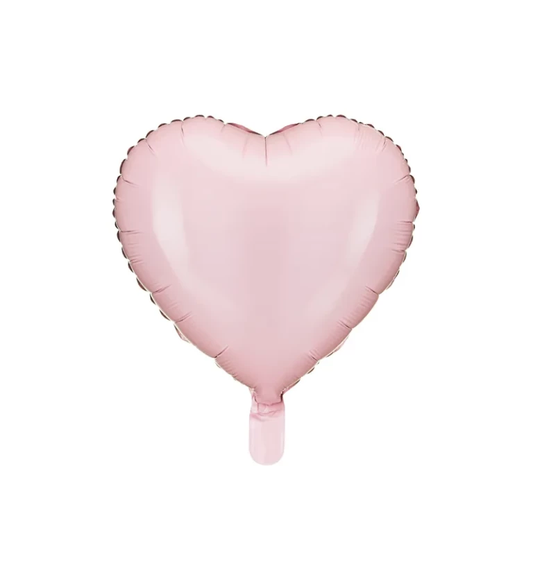 Balón srdce růžové
