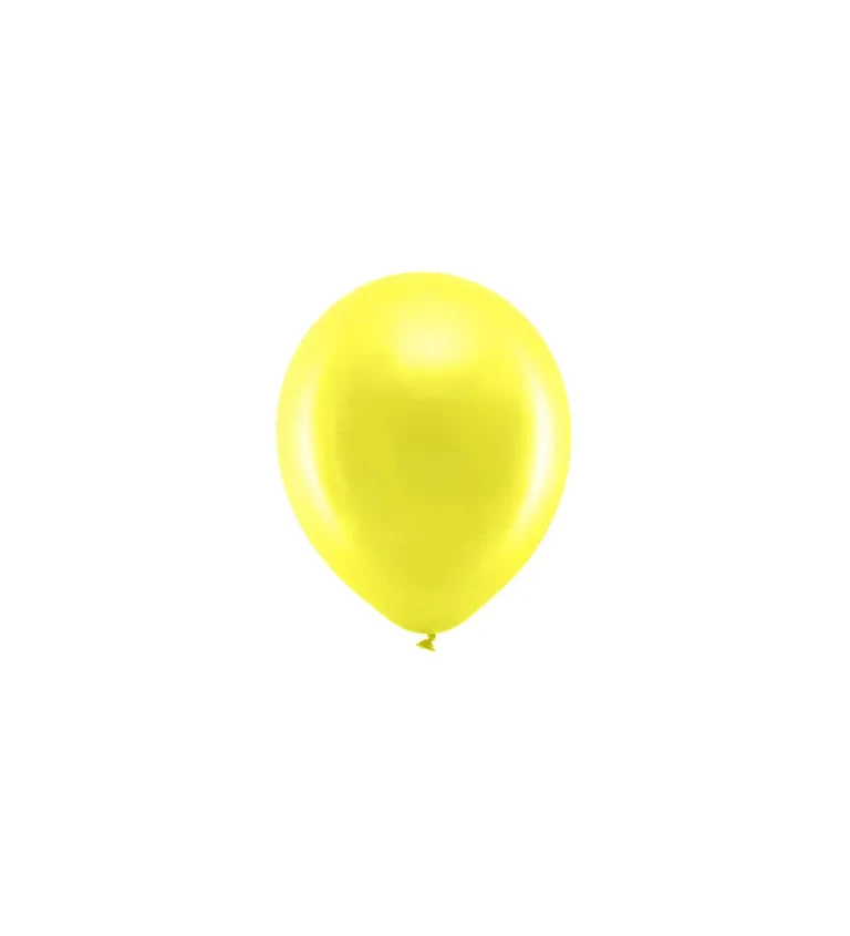 Metalické balónky žluté