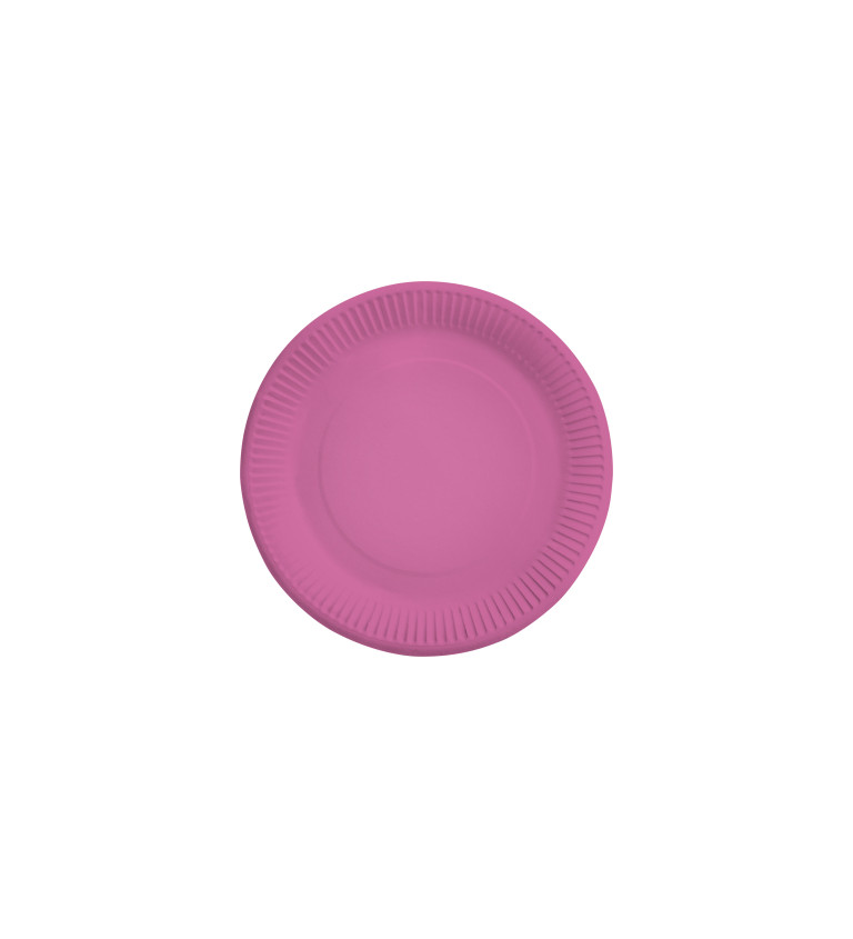 Papírové talíře - růžové