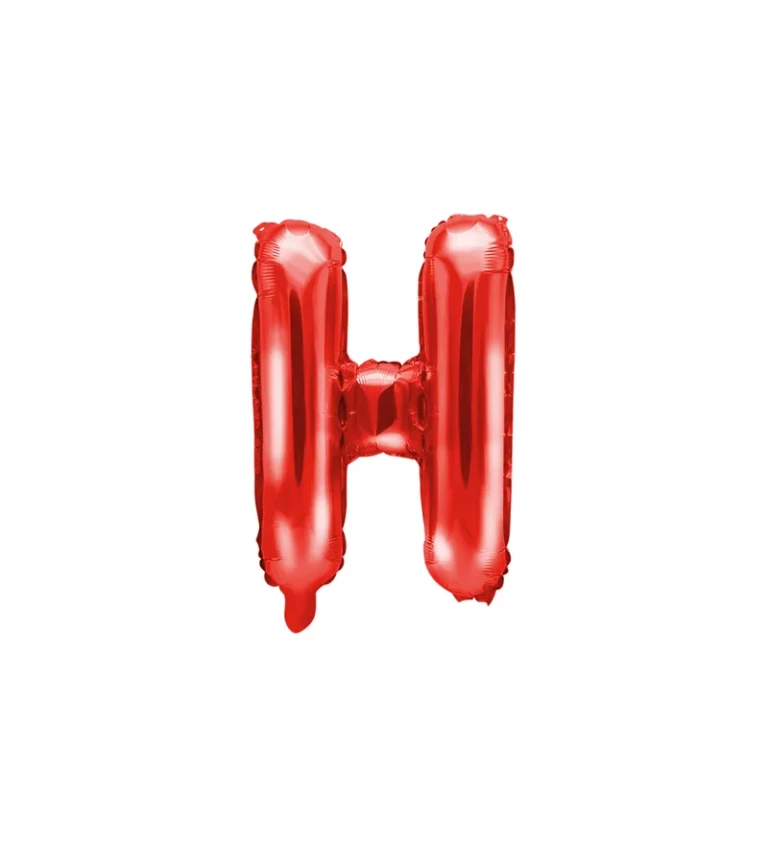 Fóliový balón H červený