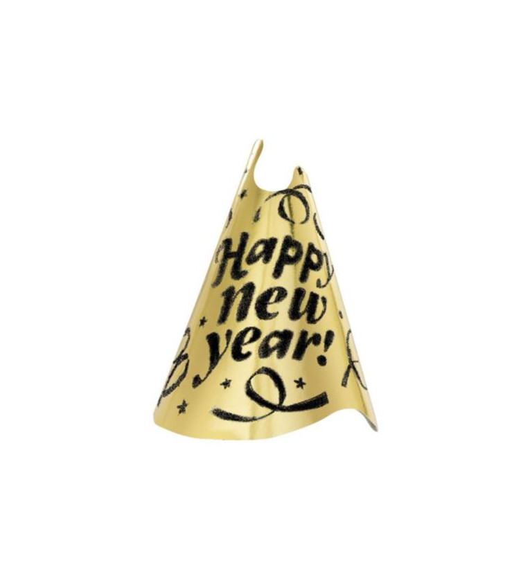 Happy new year zlatá čepice
