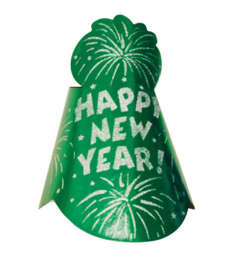 Čepice zelená novoroční
