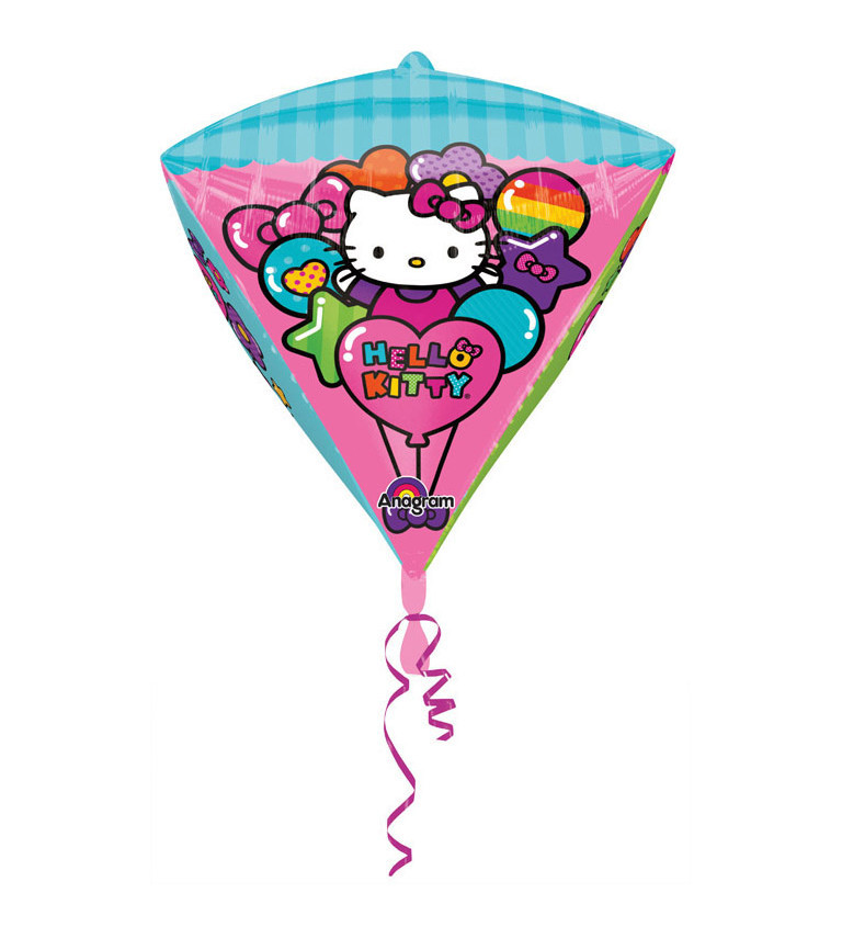Balónek diamant Hello Kitty