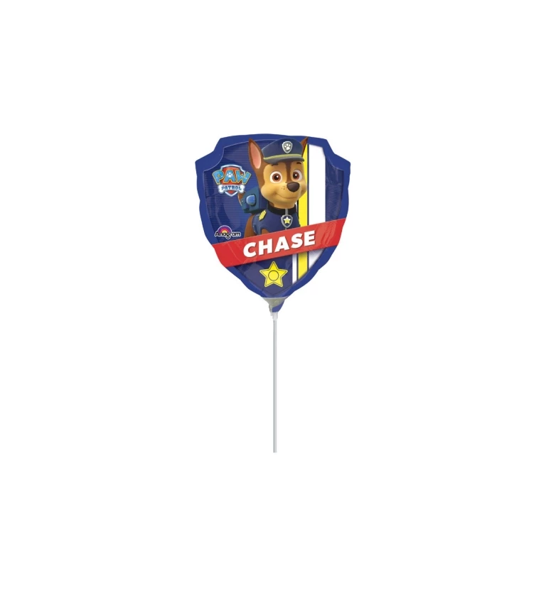 Paw patrol Chase - balónek na tyčce