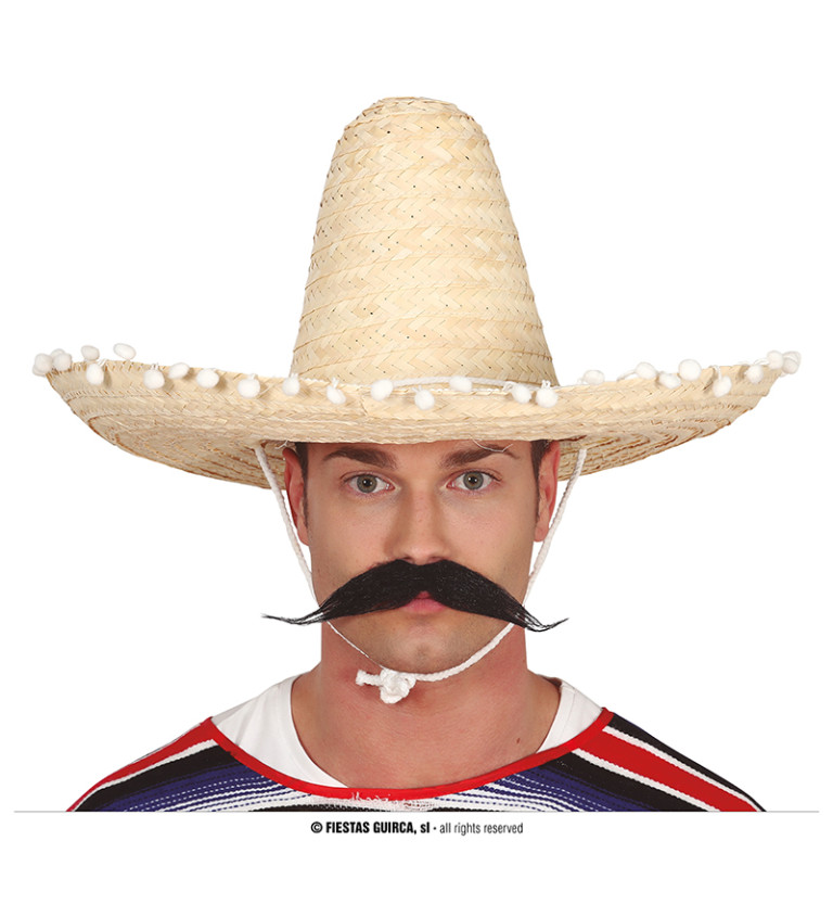 Mexický slaměný klobouk
