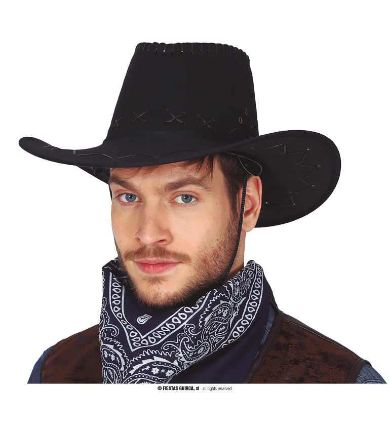 Kovbojský klobouk – černý