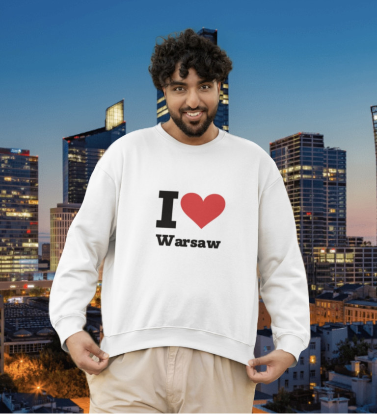 Nažehlovací motiv: I love Warsaw