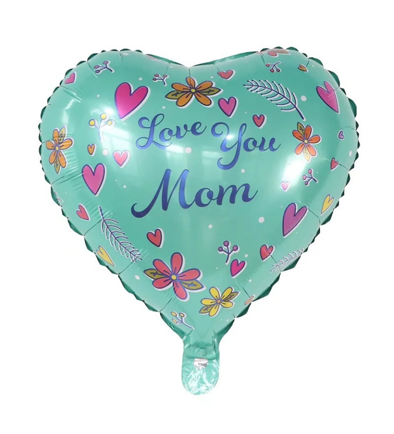 Fóliový balónek Love you mom 45cm