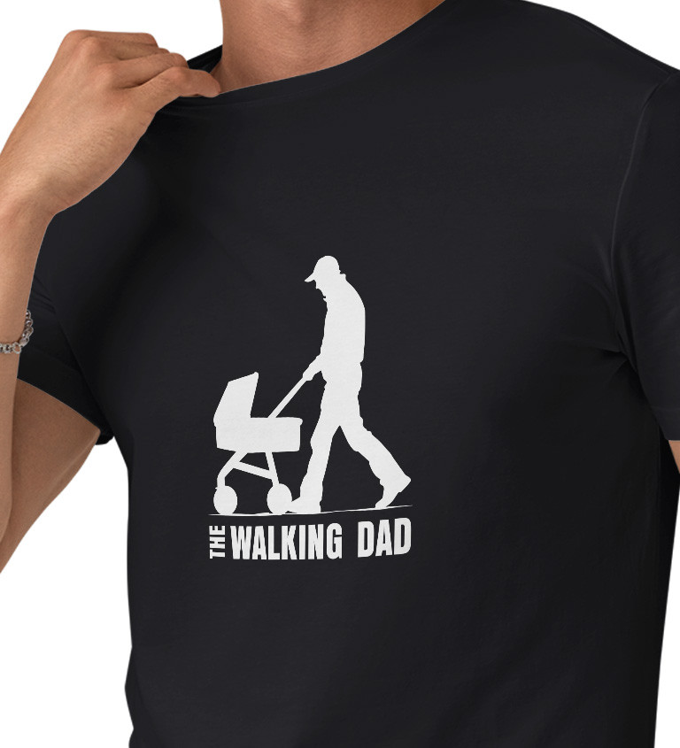 Černé pánské tričko – The Walking Dad