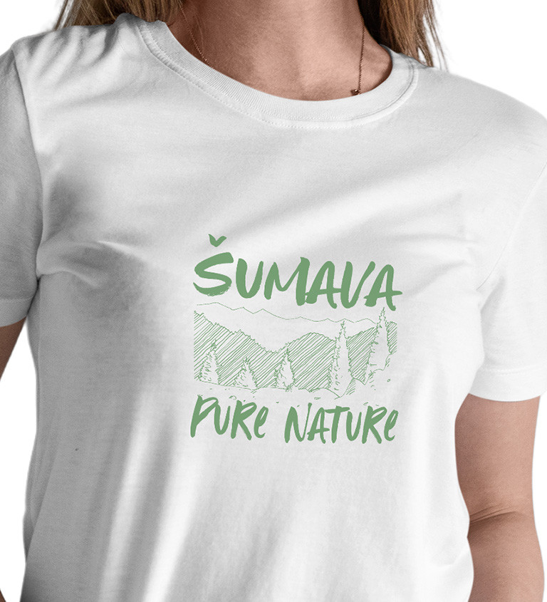Bílé dámské tričko – Šumava Pure Nature