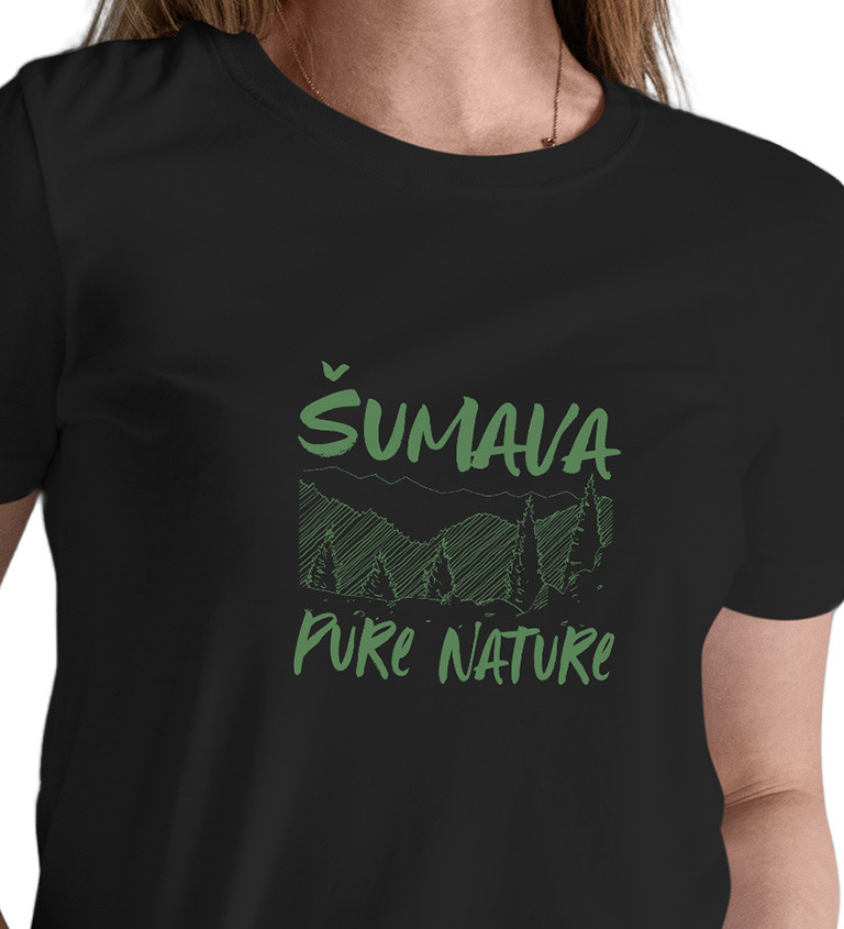 Černé dámské tričko – Šumava Pure Nature