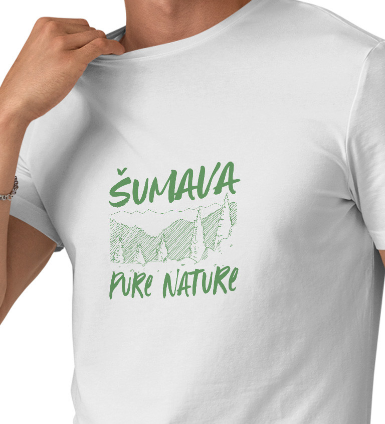 Bílé pánské tričko – Šumava Pure Nature