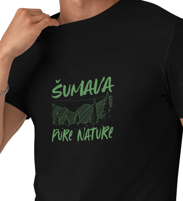 Černé pánské tričko – Šumava Pure Nature