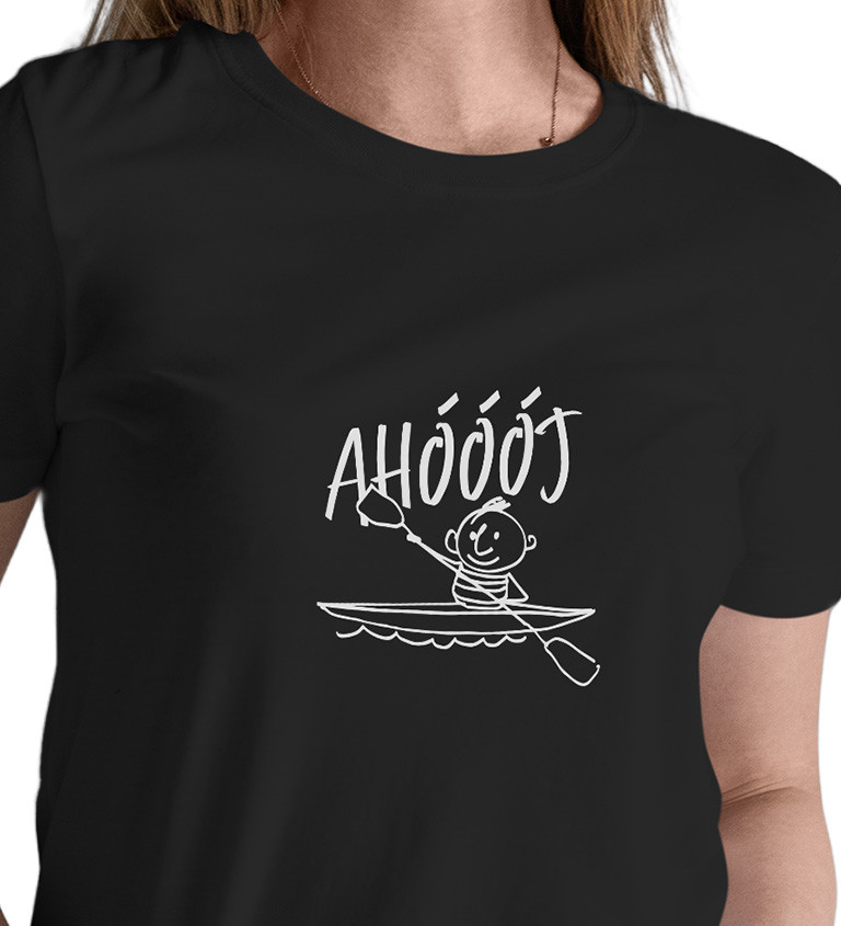 Černé dámské tričko – Ahoooj