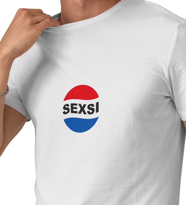 Bílé pánské tričko – Sexsi