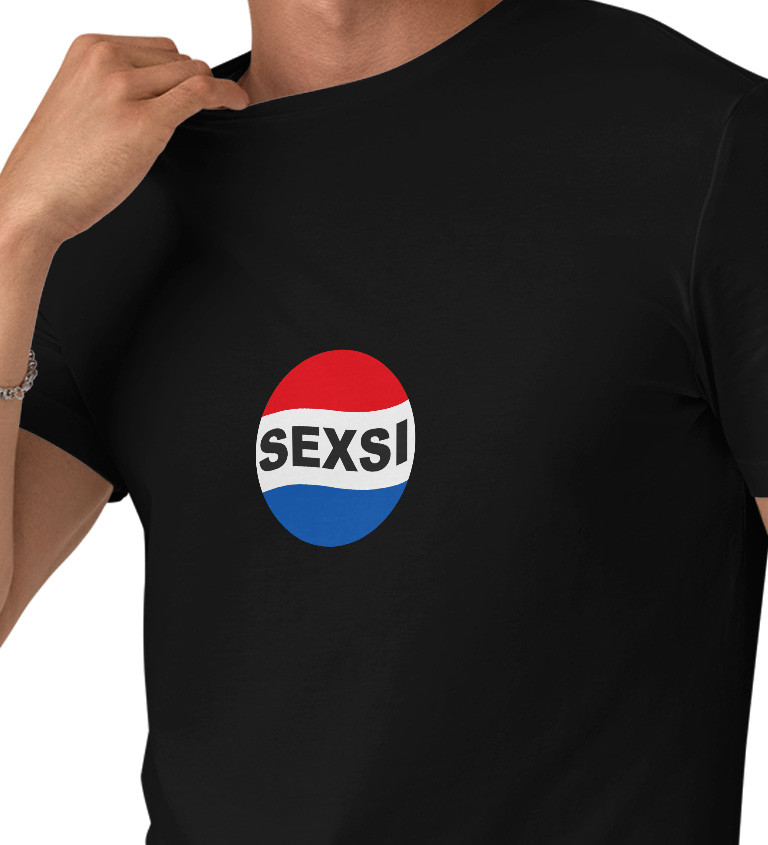 Černé pánské tričko – Sexsi