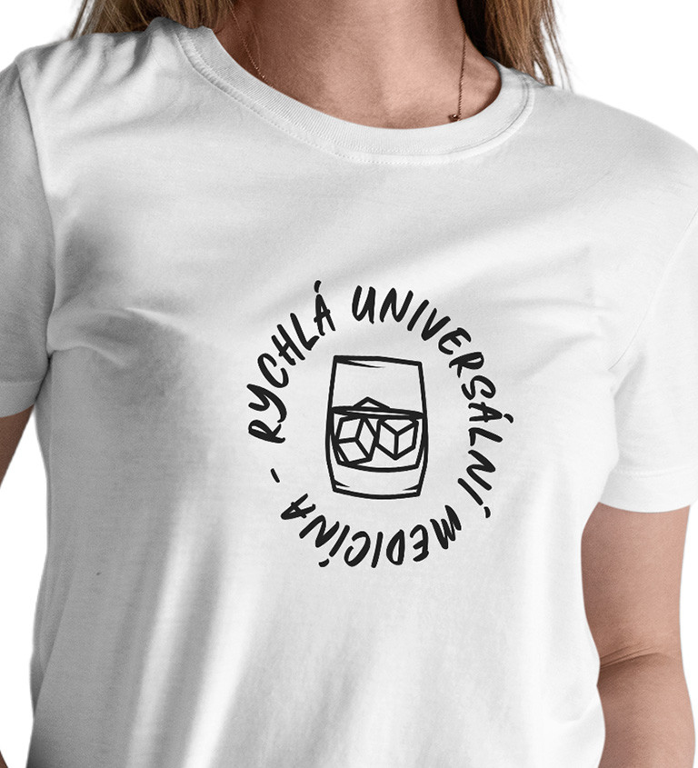 Dámské bílé tričko – Rychlá universální medicína