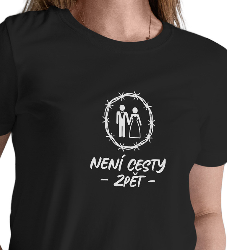 Dámské černé tričko – Není cesty zpět