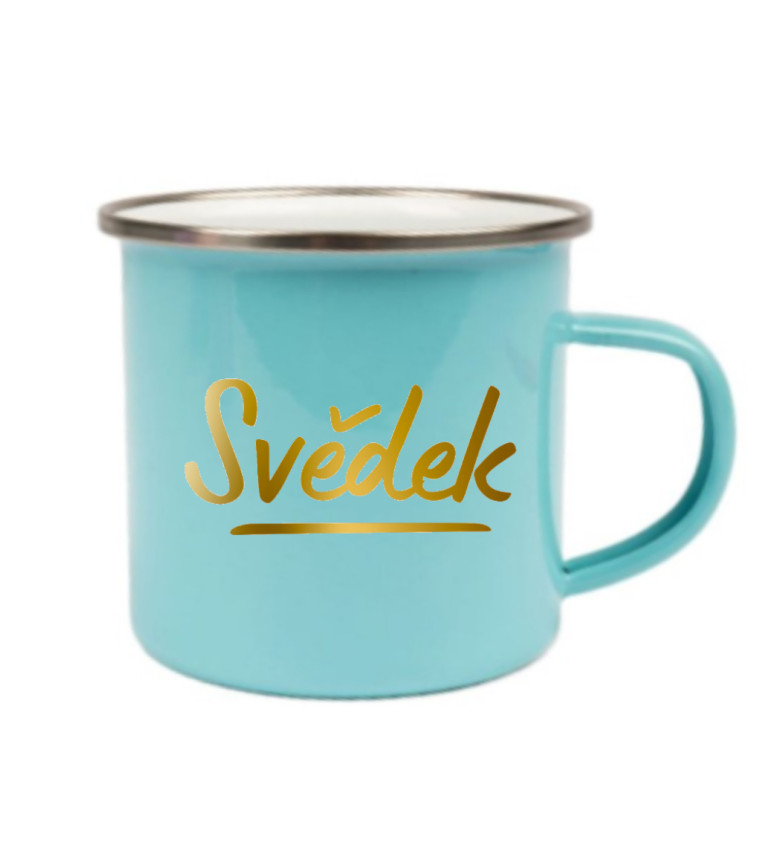 Modrý plecháček – Svědek