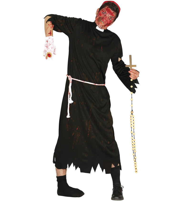 Pánský kostým zombie kněze