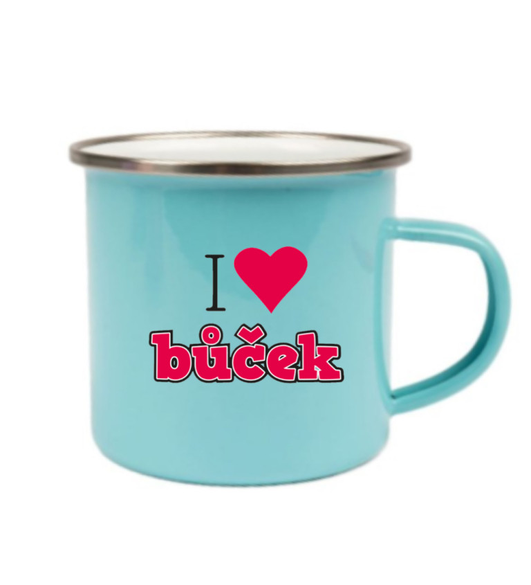 Modrý plecháček – I love bůček